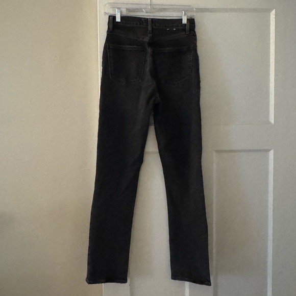 AGOLDE High Rise Stovepipe Metal Washed Black Denim Jeans 24 NWOT A9096-1372 - Picture 6 of 13